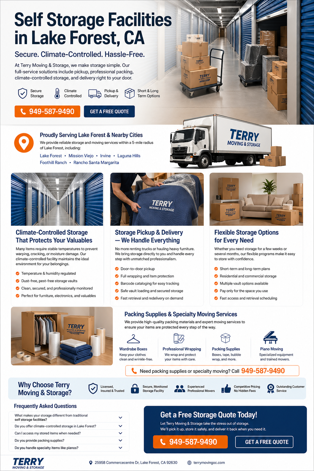 Lake Forest Self Storage Facilities