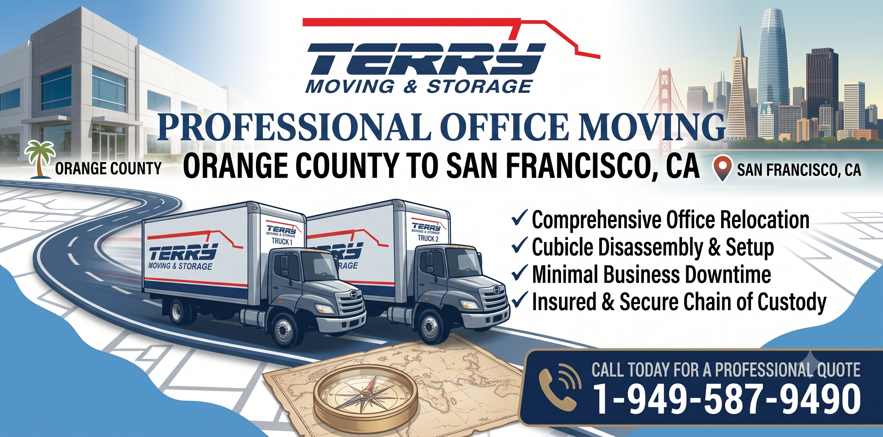 offices from Orange County to San Francisco