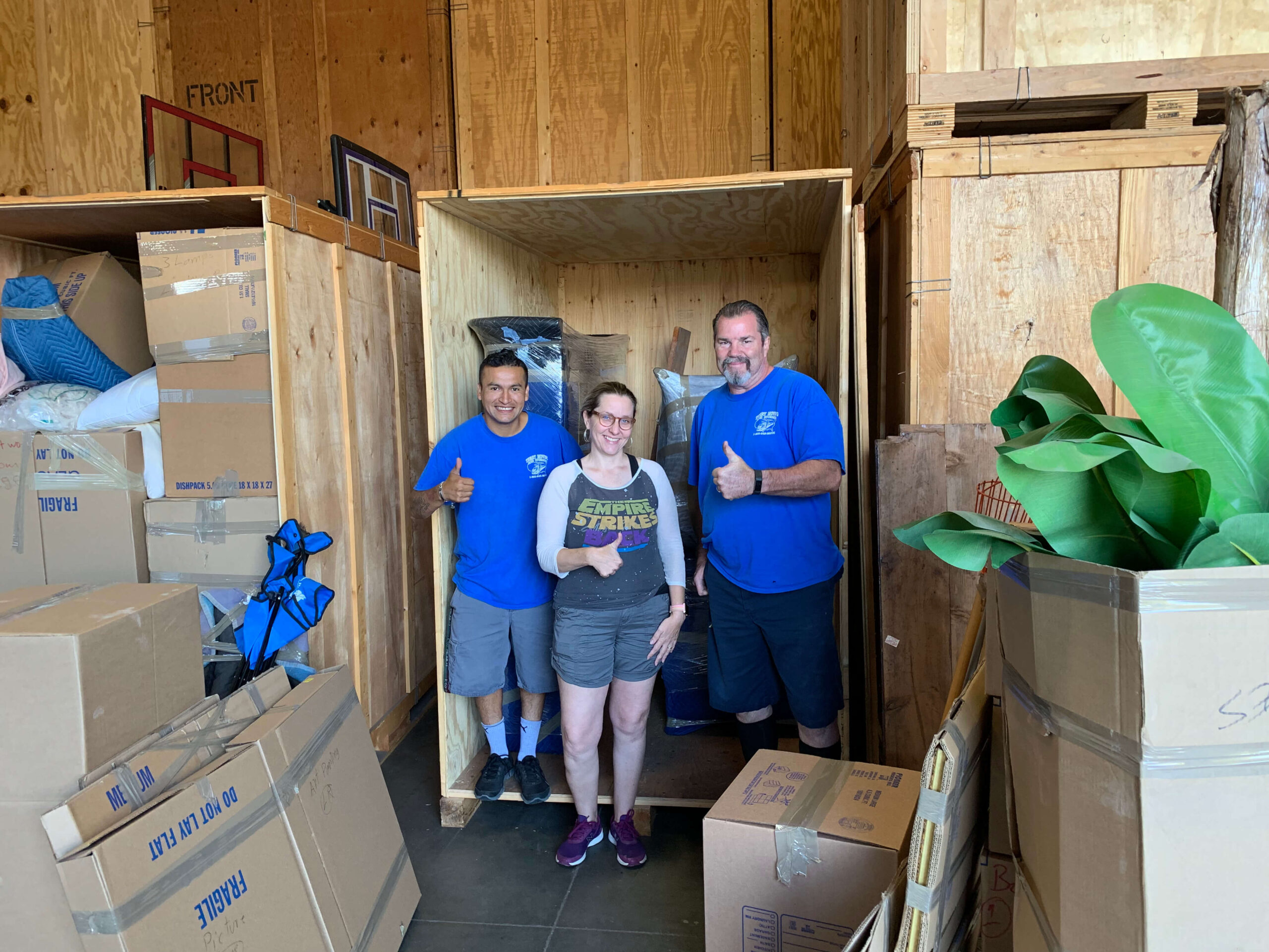 Moving in Orange County - Terry Moving & Storage Terry Moving & Storage truck during a local move in Orange County